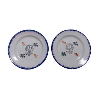 Set of 2 old plates