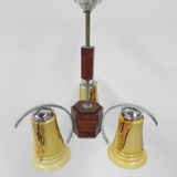 Art deco hanging lamp in glass