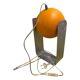 Paire de lampes Space Age eyeball orange par Massive Belgique