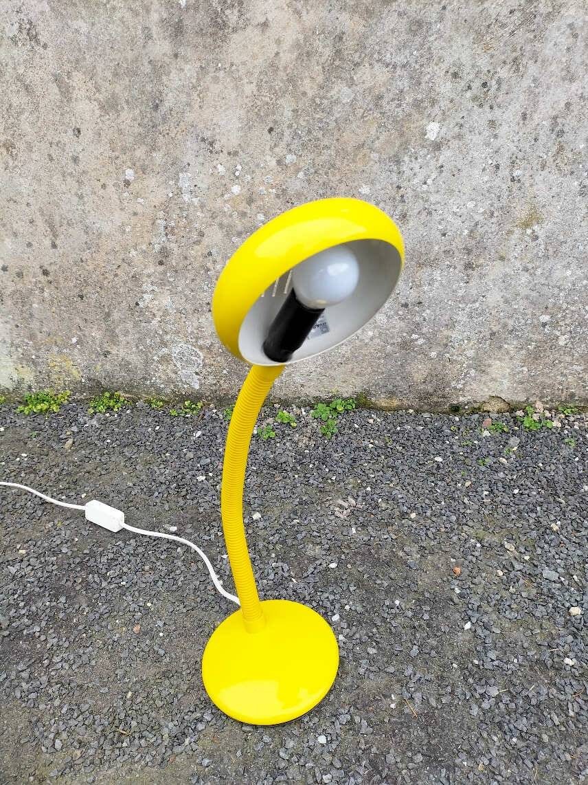 Vintage yellow Aluminor lamp