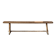 Solid wood bench, French artisanal craftsmanship.