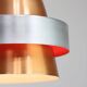 Italian  Aluminum Space Age Pendant Lamp in Copper color, 1970s