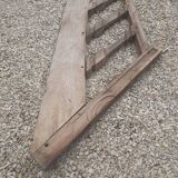 Old oak staircase balustrade with Louis XIII scrolled balusters