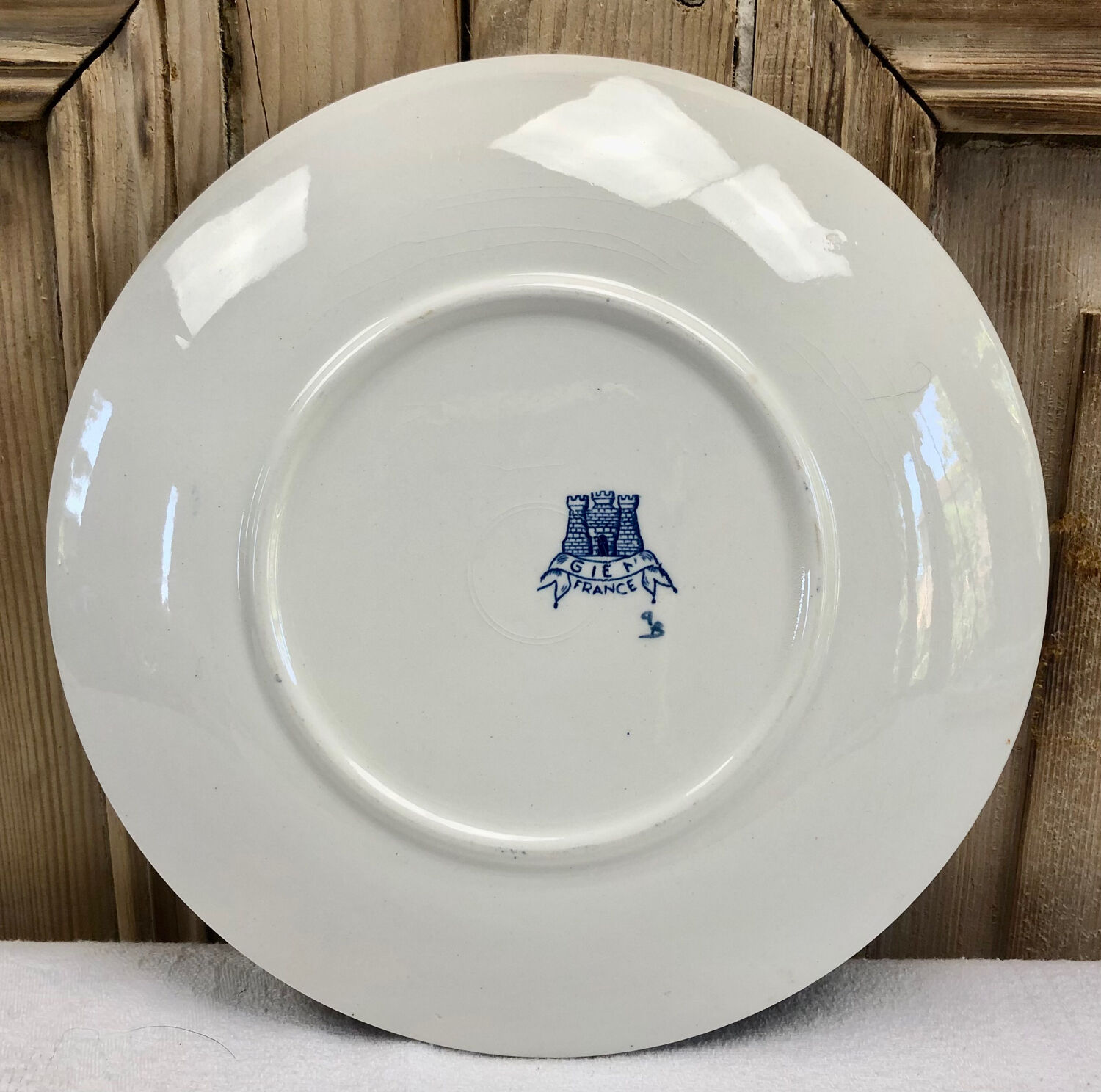Lot de 6 assiettes à dessert Gien 1938 1960