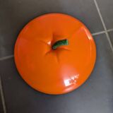 Plastic apple orange ice bucket