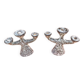1960s Pair of Ceramic Candlesticks