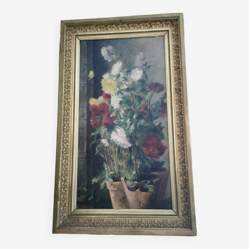 Large bouquet of flowers canvas