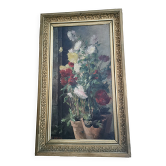 Grande toile bouquet de fleurs