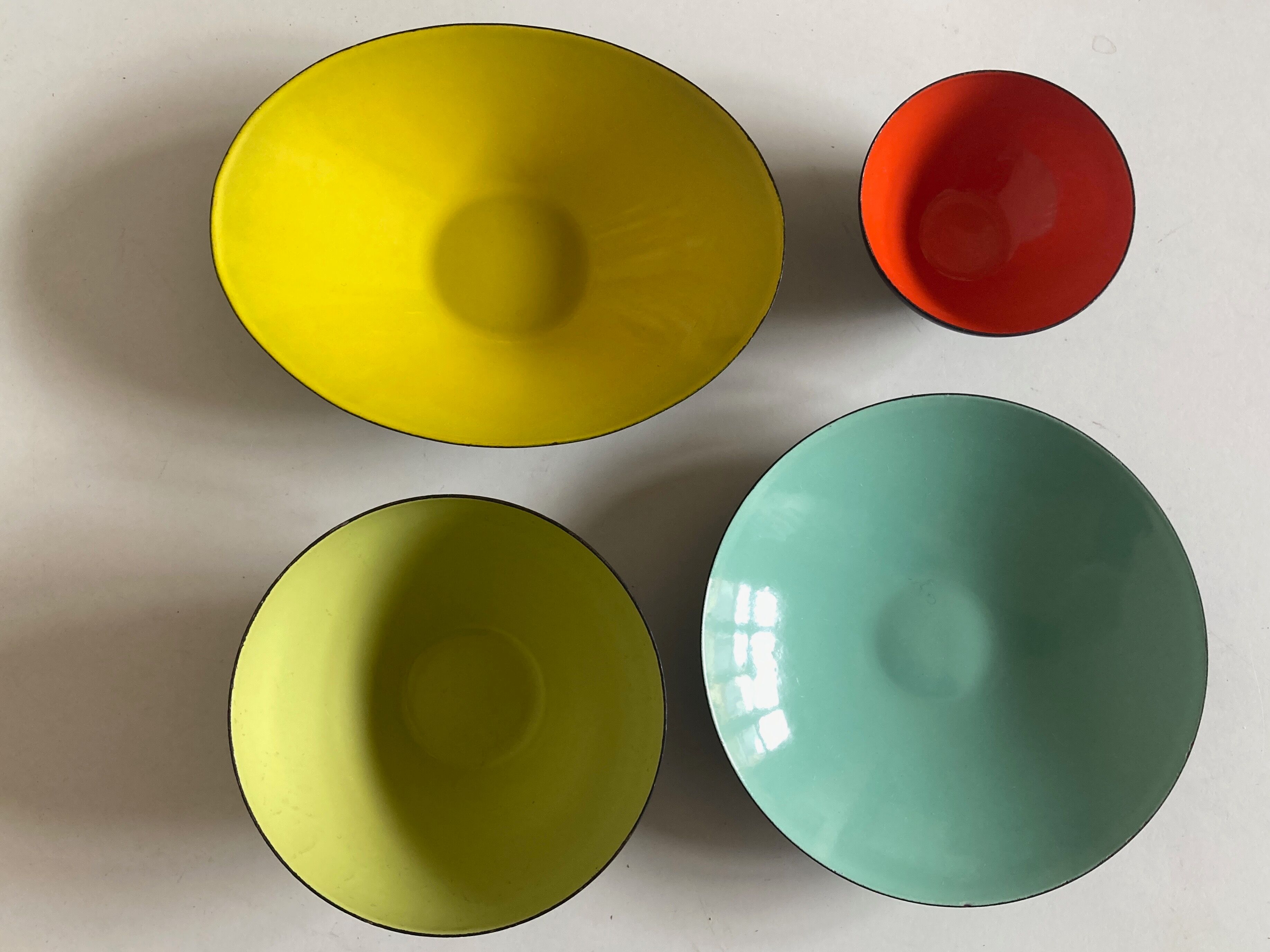 Herbert Krenchel set of 4 bowls for Krenit Denmark, 1960