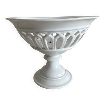 Antique pierced porcelain bowl from the 19th century.