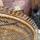 Emmanuelle armchair in wicker and rattan