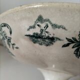 Fine earthenware bowl on a pedestal base – Grigny factory, circa 1830–1860