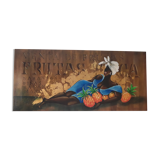 Peinture à l'huile sur bois exotique