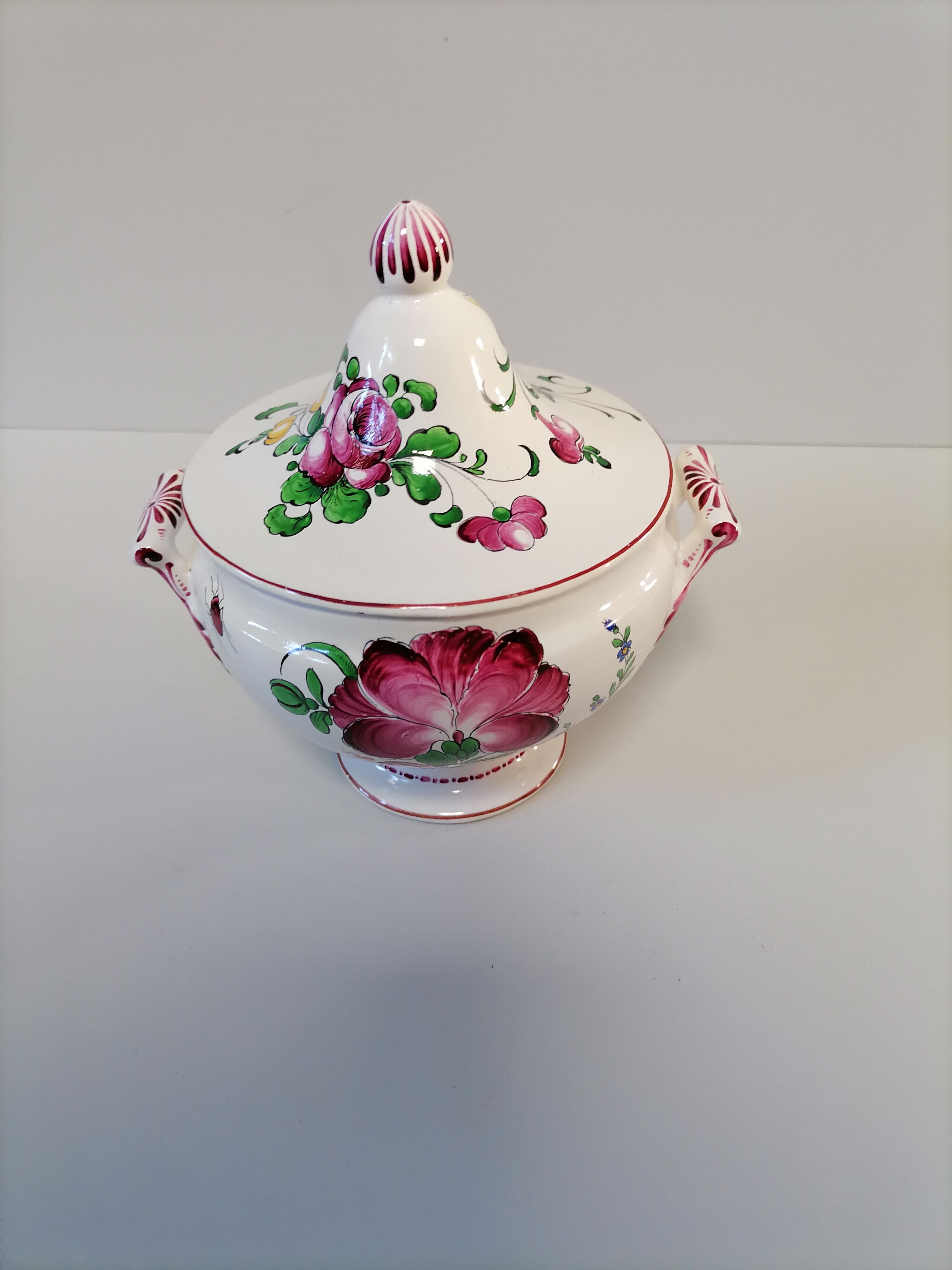 Strasbourg earthenware soup bowl