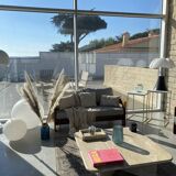 Table basse carrée 100% Travertin Romain