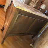 Commode en bois dessus en marbre
