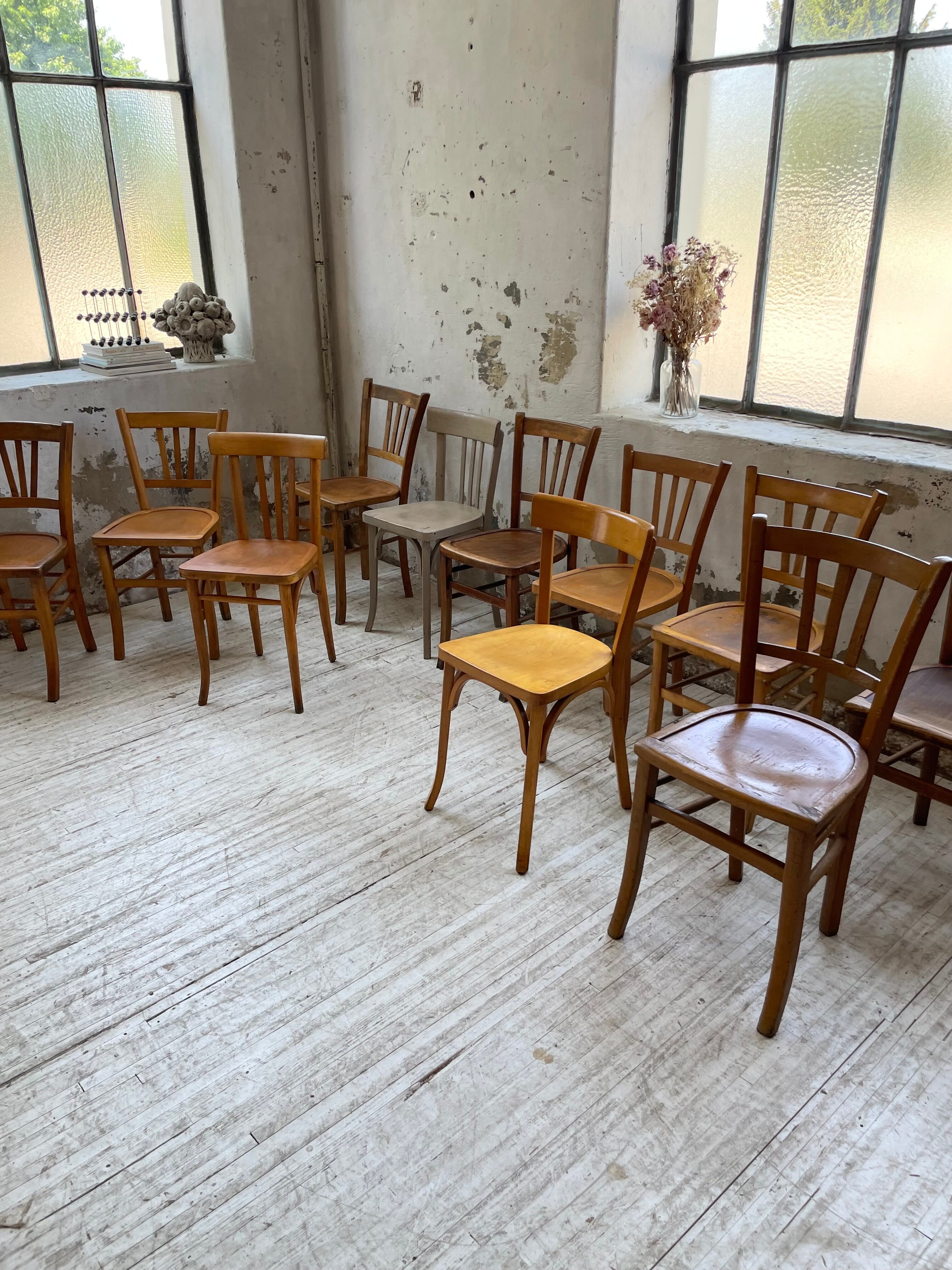 Set 11 Baumann bistro chairs