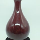 Vase China ceramic ox blood H. 32cm