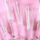 Set of 8 Crystal Vintage Champagne Flutes, Prosecco Clear Italian