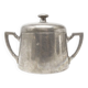 Art Deco sugar bowl, silver-plated brass, Germany, 1920s