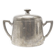 Art Deco sugar bowl, silver-plated brass, Germany, 1920s