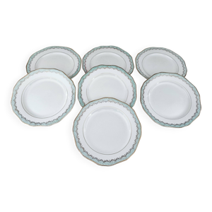 Lot de 7 assiettes à - longwy