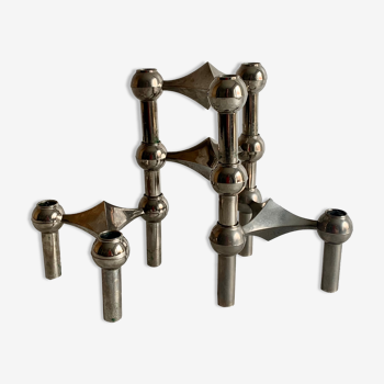 Set of 4 candleholders by Fritz Nagel for BMF, 1960s
