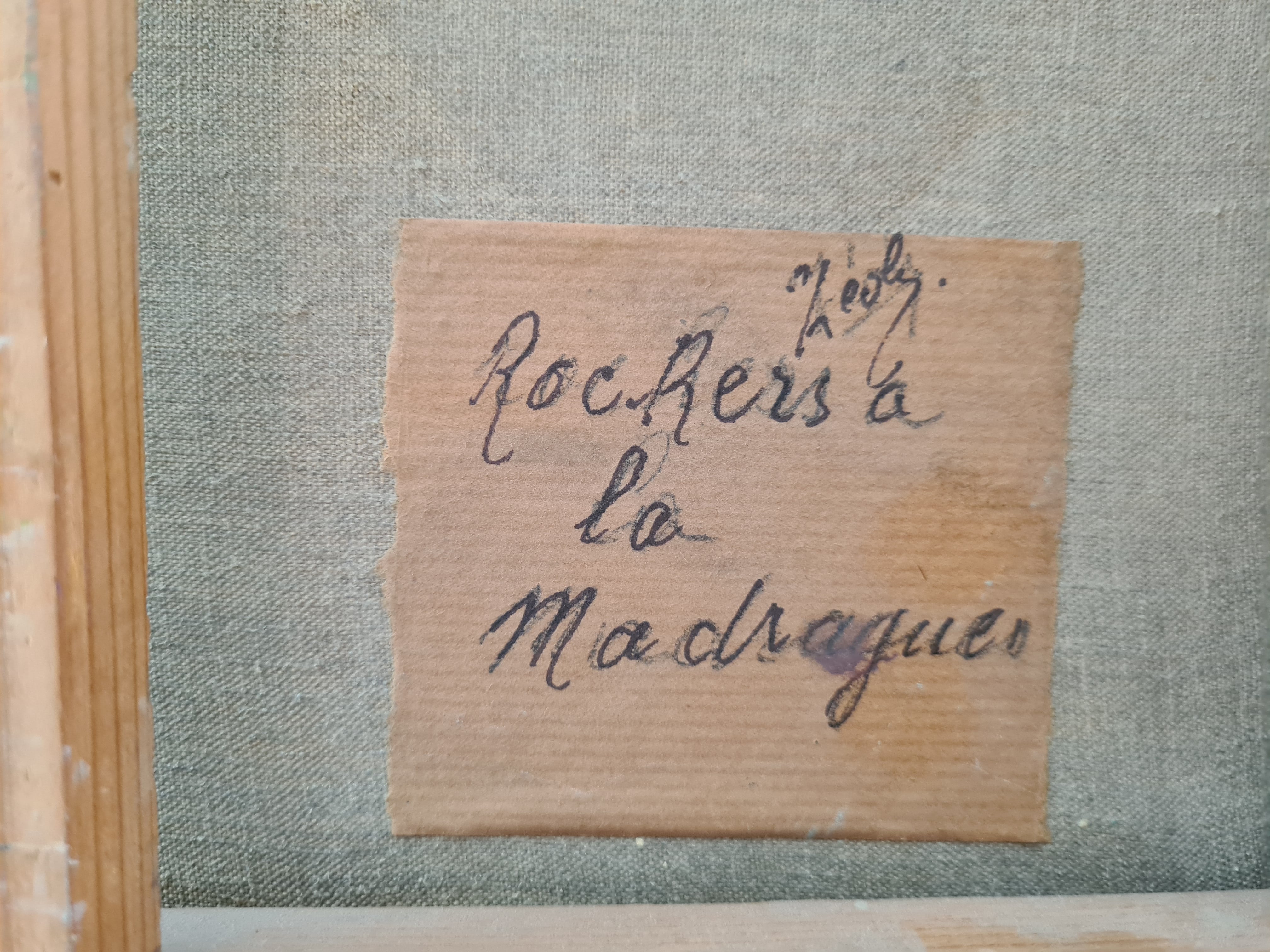 Les Calanques - Rochers à la Madrague (Marseille) - Oil on canvas signed