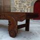 Important banc indonésien en bois sculpté, Début XXe