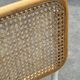 Chaise Cesca modèle b32 en blanc et bois par Marcel Breuer