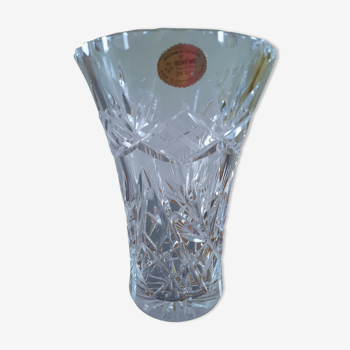 Bohemian crystal vase