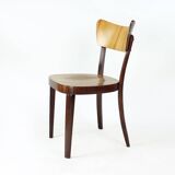 Ensemble de 4 chaises à repas par Tatra en noyer, Tchécoslovaquie 1960