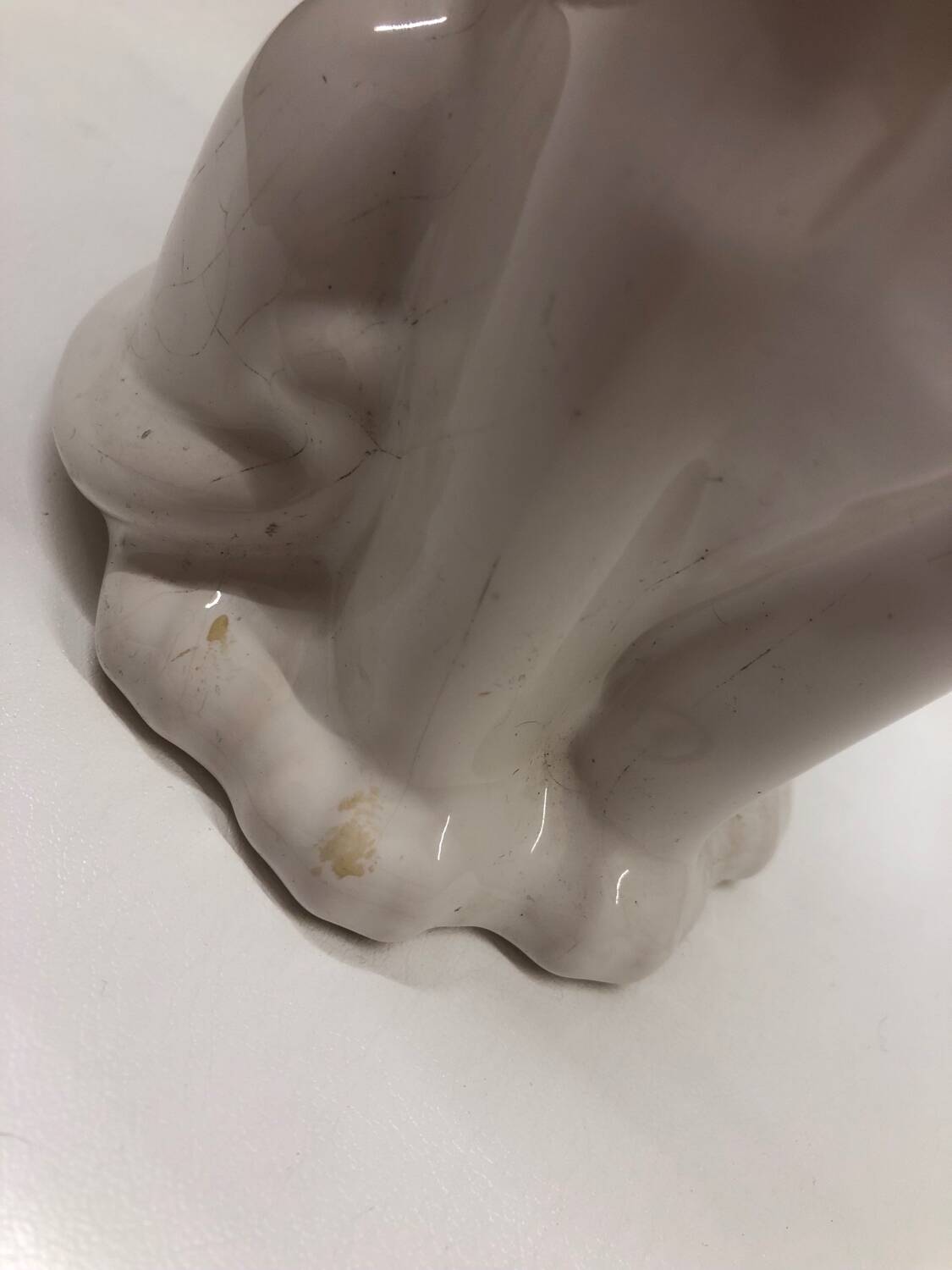 Delft Wit earthenware cat