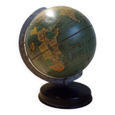 Globe terrestre Taride 1950 en tôle lithographiée
