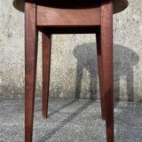 Table ronde guéridon, bois, vintage, années 50