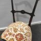 Napoleon III chair blackened wood keystone