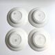 Lot de 4 assiettes creuses vintage Sarreguemines modèle Béarn fleurs