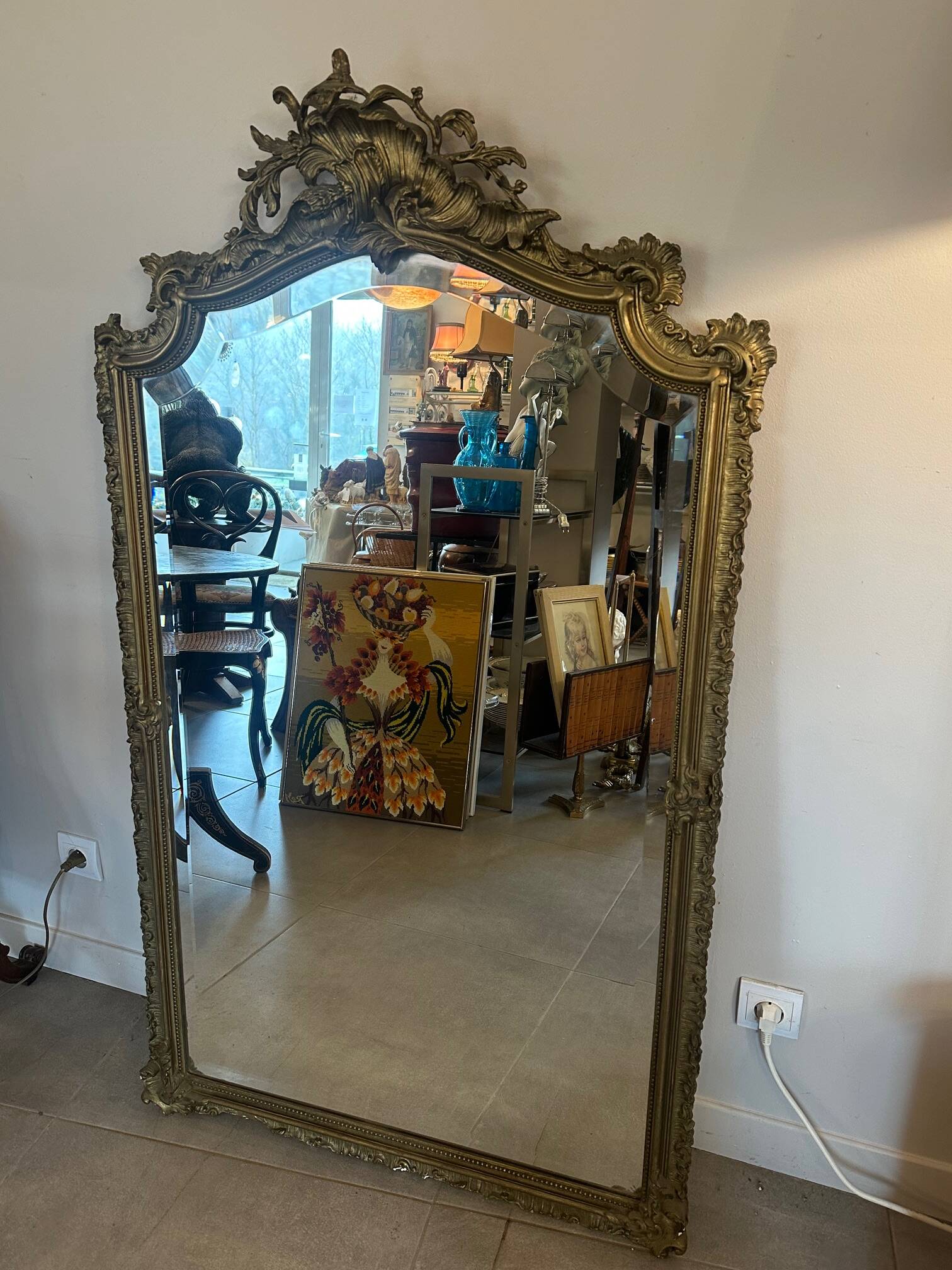 Antique mirror, circa 1900