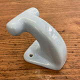 Vintage blue porcelain hook