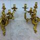 Paire d'appliques murales Louis XV en bronze