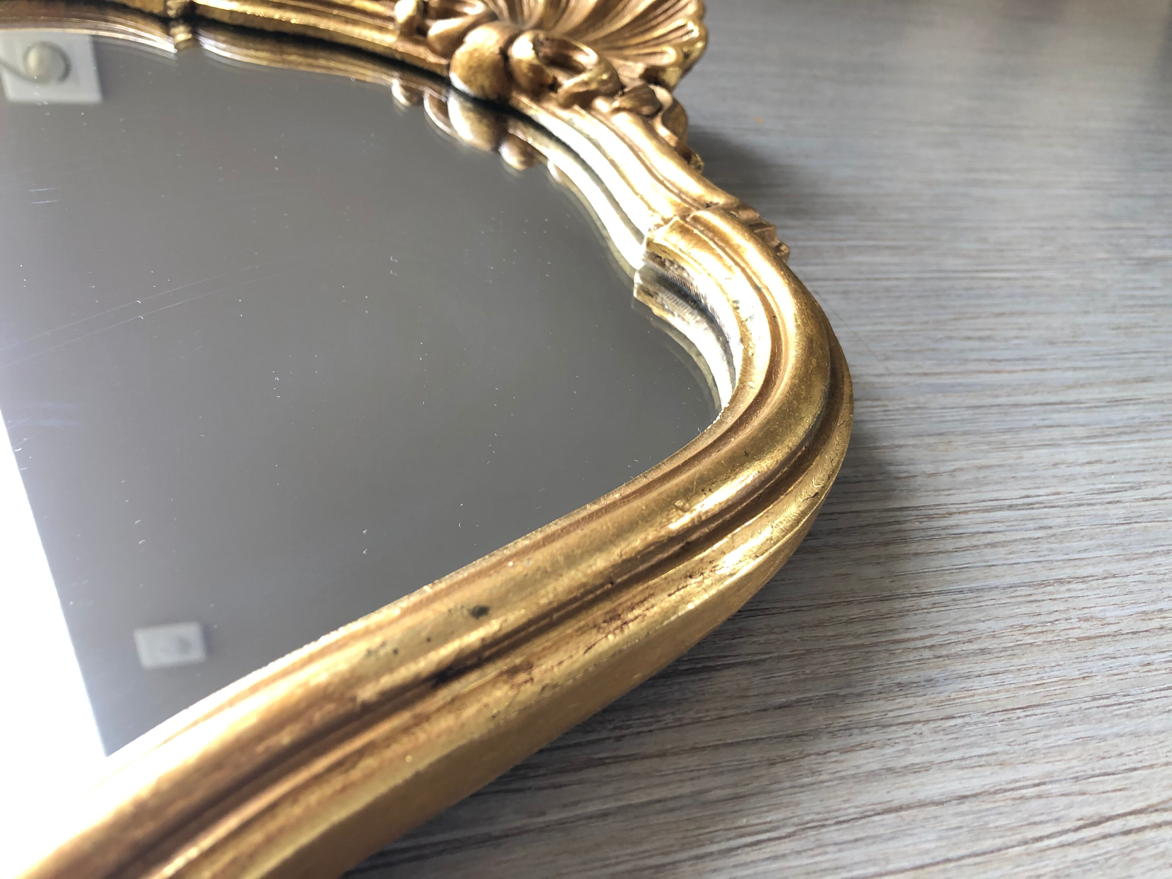 Miroir doré esprit baroque