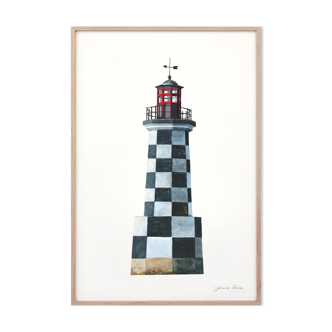 "Suzon", the lighthouse, art print 21/29.7 cm
