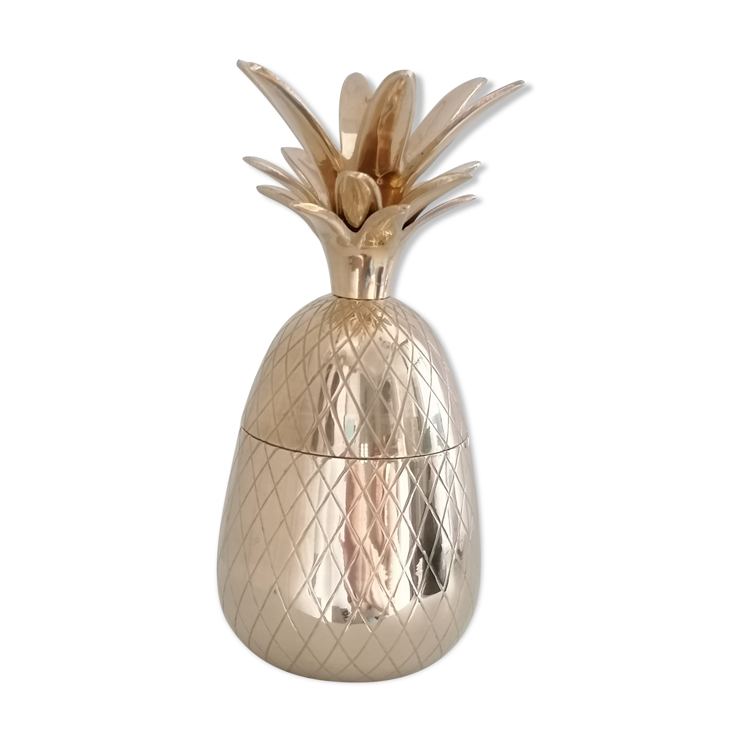 Pineapple brass box