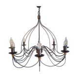Wrought iron chandelier