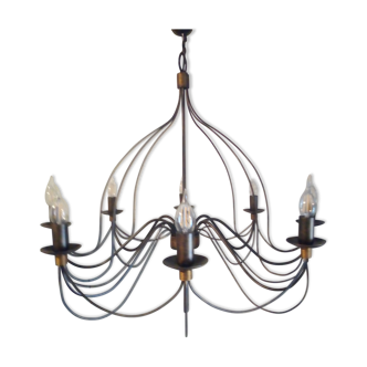Wrought iron chandelier