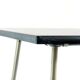 1960s Modernist Side Table in Charcoal Grey Formica