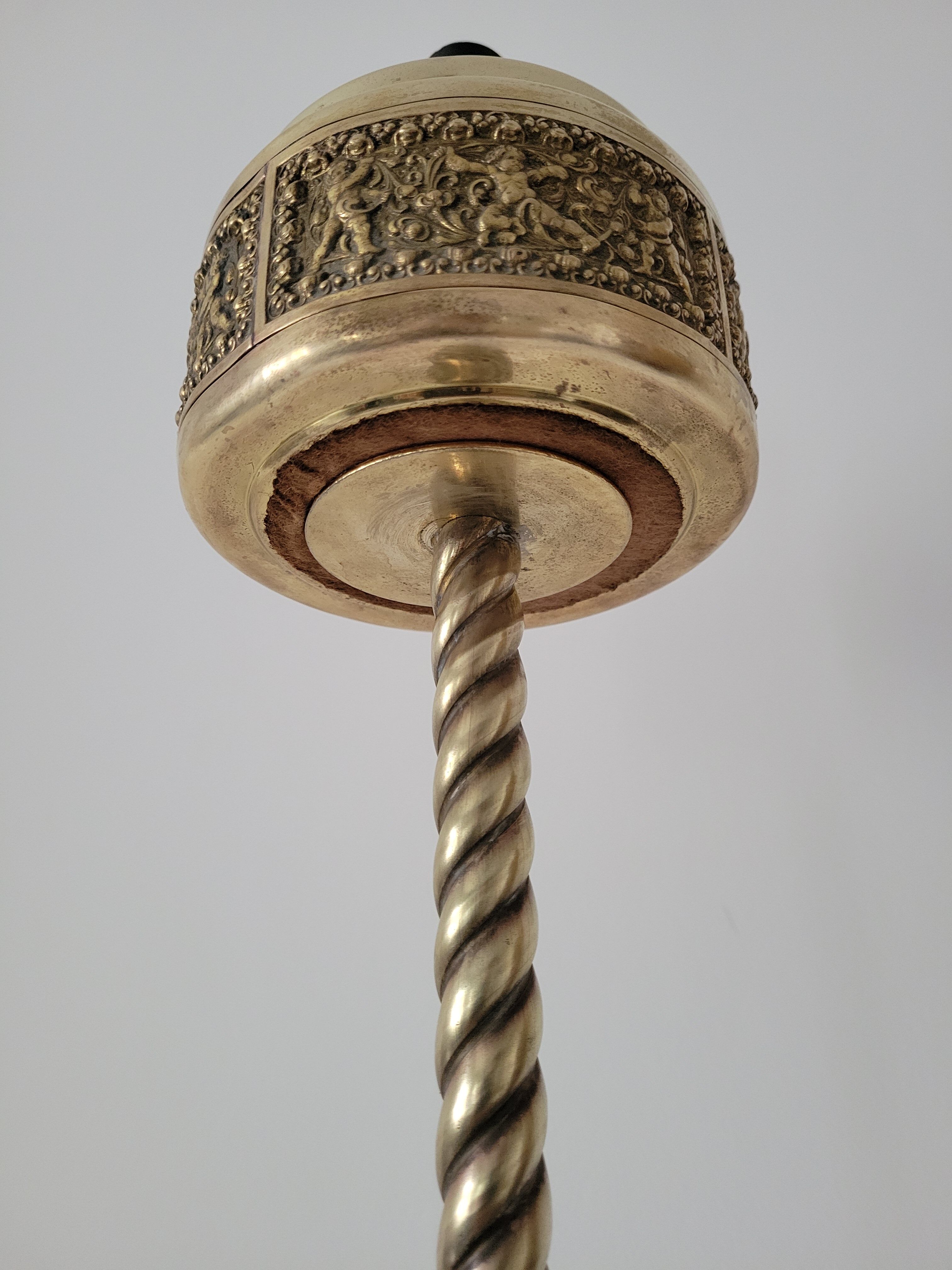 Brass standing ashtray