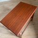 Vintage teak and rope magazine rack coffee table