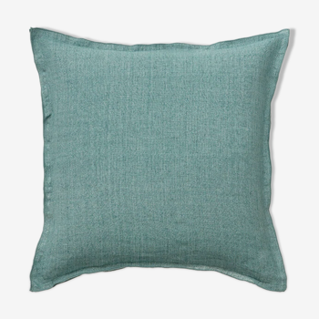 Linen cushion 50x50cm water green