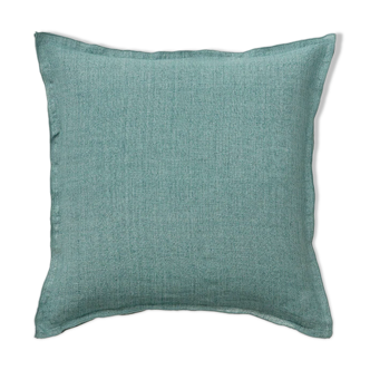 Coussin en lin 50x50cm vert d'eau
